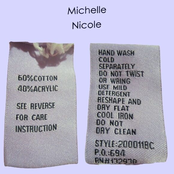 MICHELLE NICOLE NEW BLUSH Cottagecore Pom Pom Open Front Cardigan M - Picture 10 of 11